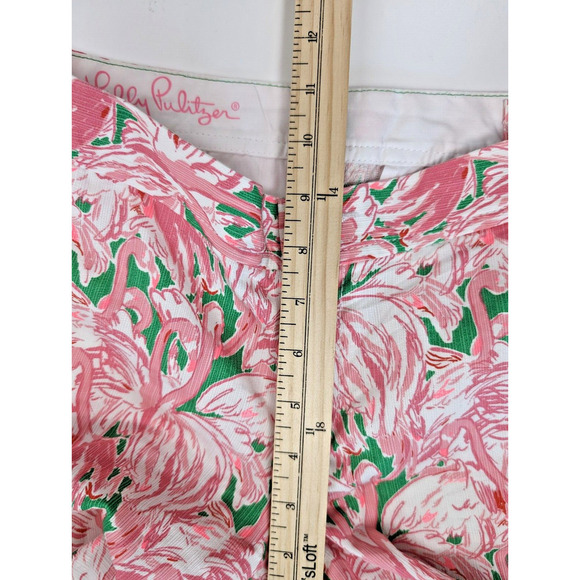 LILLY PULITZER Ladies Buttercup Shorts PINK COLONY Flamingo Size 2 - Picture 7 of 9